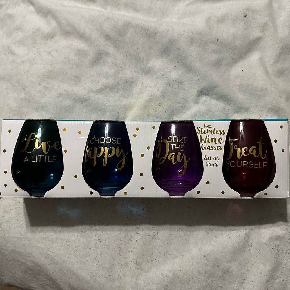 16oz seamless wine glasses set of 4